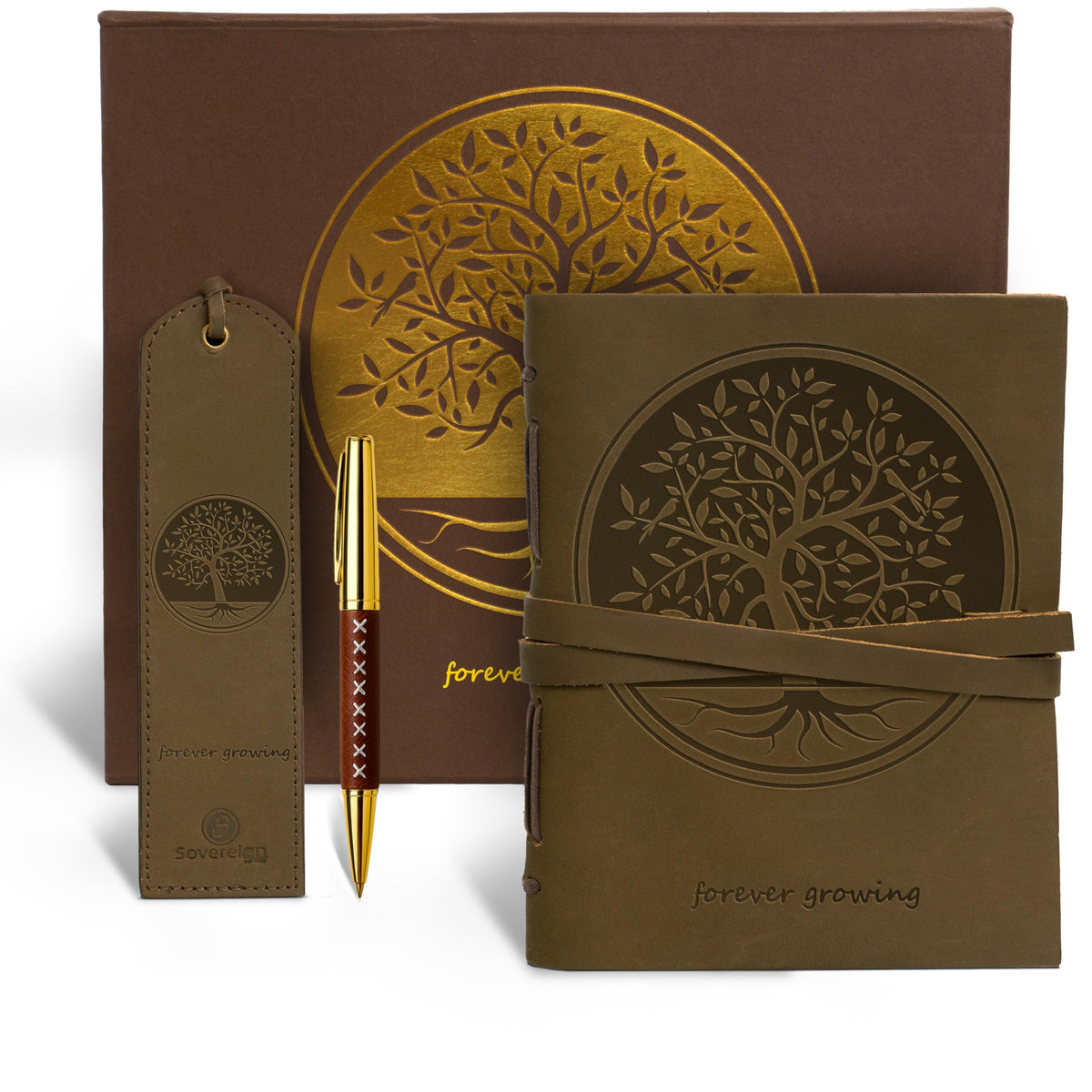 Sovereign-Gear Tree of Life Leather Journal Gift Set - Handmade ...