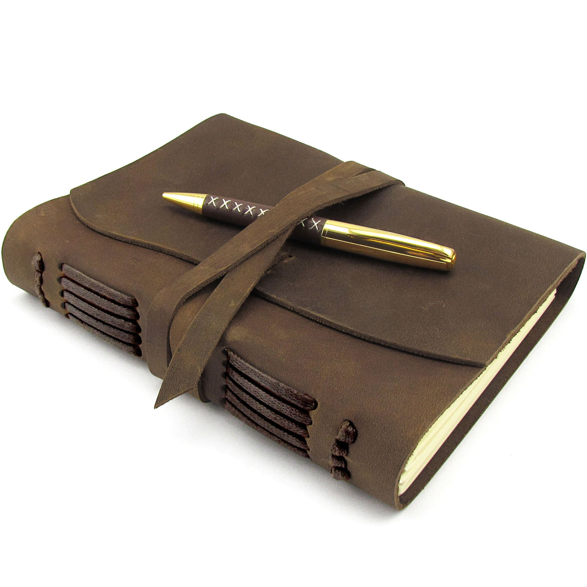 Sovereign-Gear Antique Leather Journal - Vintage Handmade Unlined ...