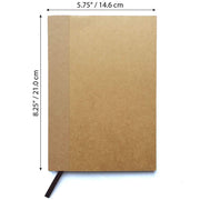 Refillable Leather Journal Notebook Refills 8.25x5.75 (21x14.6) A5 Lined  - 2