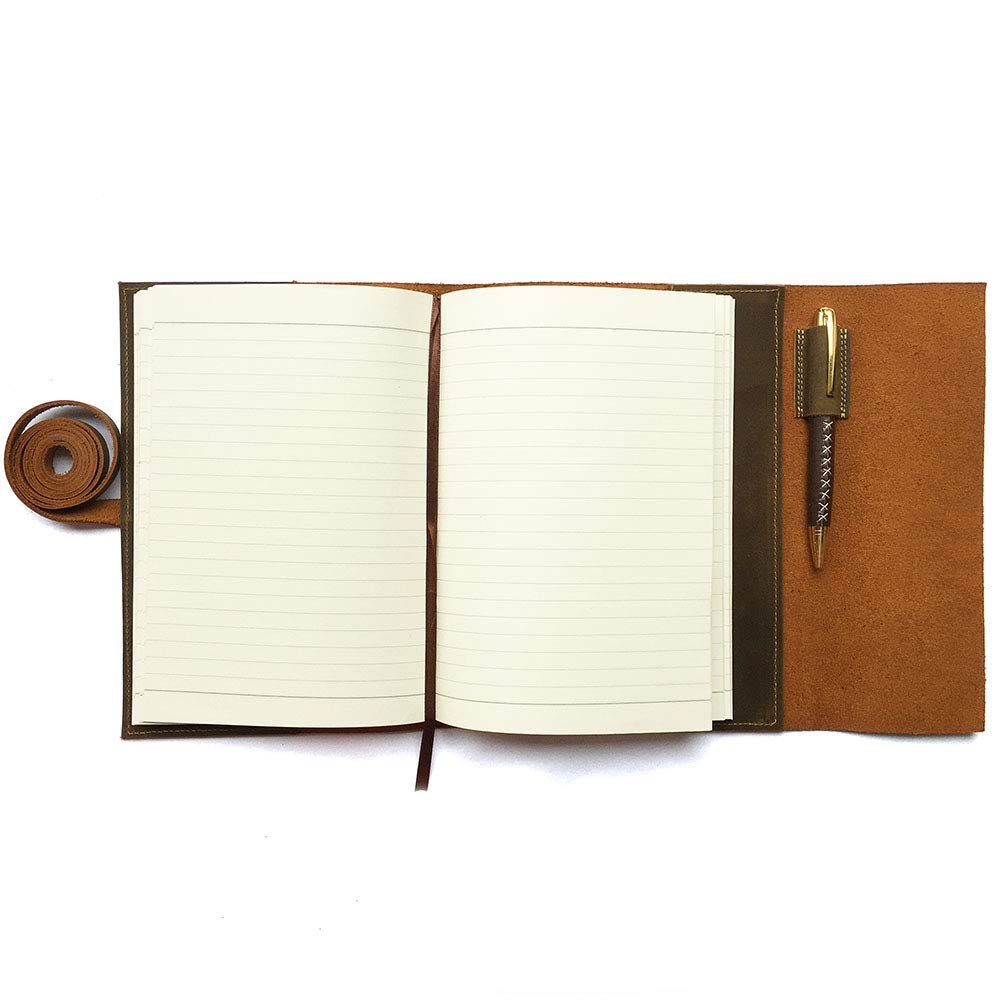 Refillable Leather Journal Notebook Refills 8.25x5.75 (21x14.6) A5   - 6