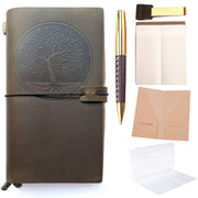 Leather Refillable Travelers Notebook 8.5x4.3 (22x11)   - 9