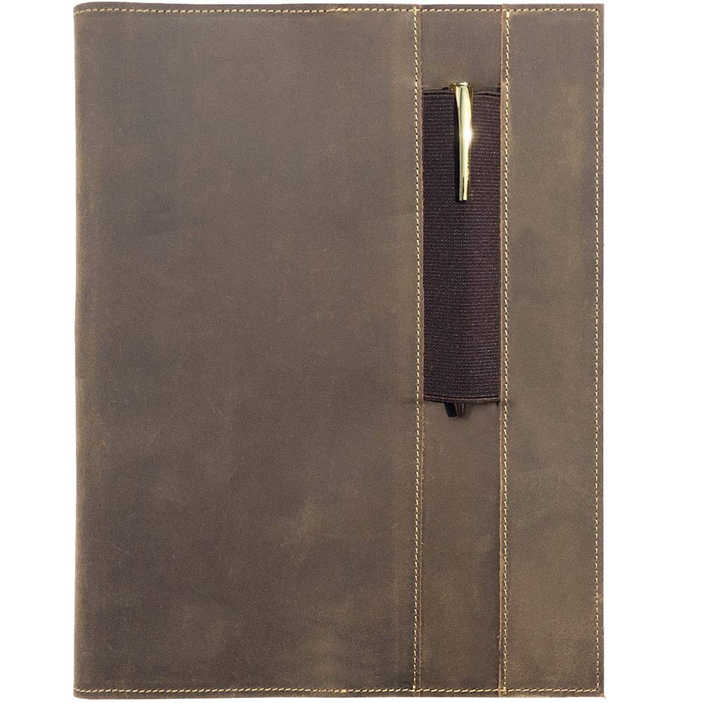Leather Cover XL For Moleskine Cahier Notebooks Antique Brown - 1