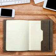 Leather Cover  For Moleskine Cahier Notebooks Antique Brown - 3