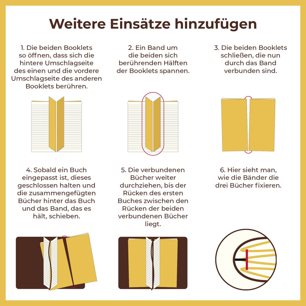 Nachfüllbares Notizbuch aus Leder für Reisende 8.5x4.3 (22x11)   - 5