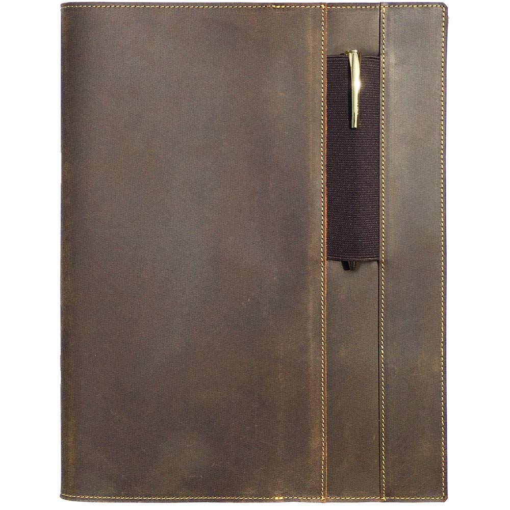 Leather Cover  For Moleskine Cahier Notebooks Antique Brown - 11